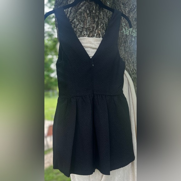 *VINTAGE* LUSH black romper … wrap mini skort size small - Picture 6 of 16